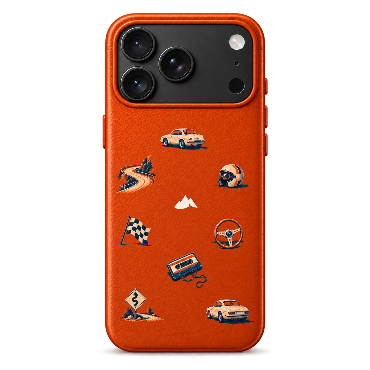 Sunday Drive Cosmic Orange — fotorealistisch ontwerpvoorbeeld